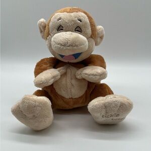 Nuby Tickle Toes Baby Monkey Plush Luv n’ Care Stuffed 8.5" 2009 DOES NOT WORK